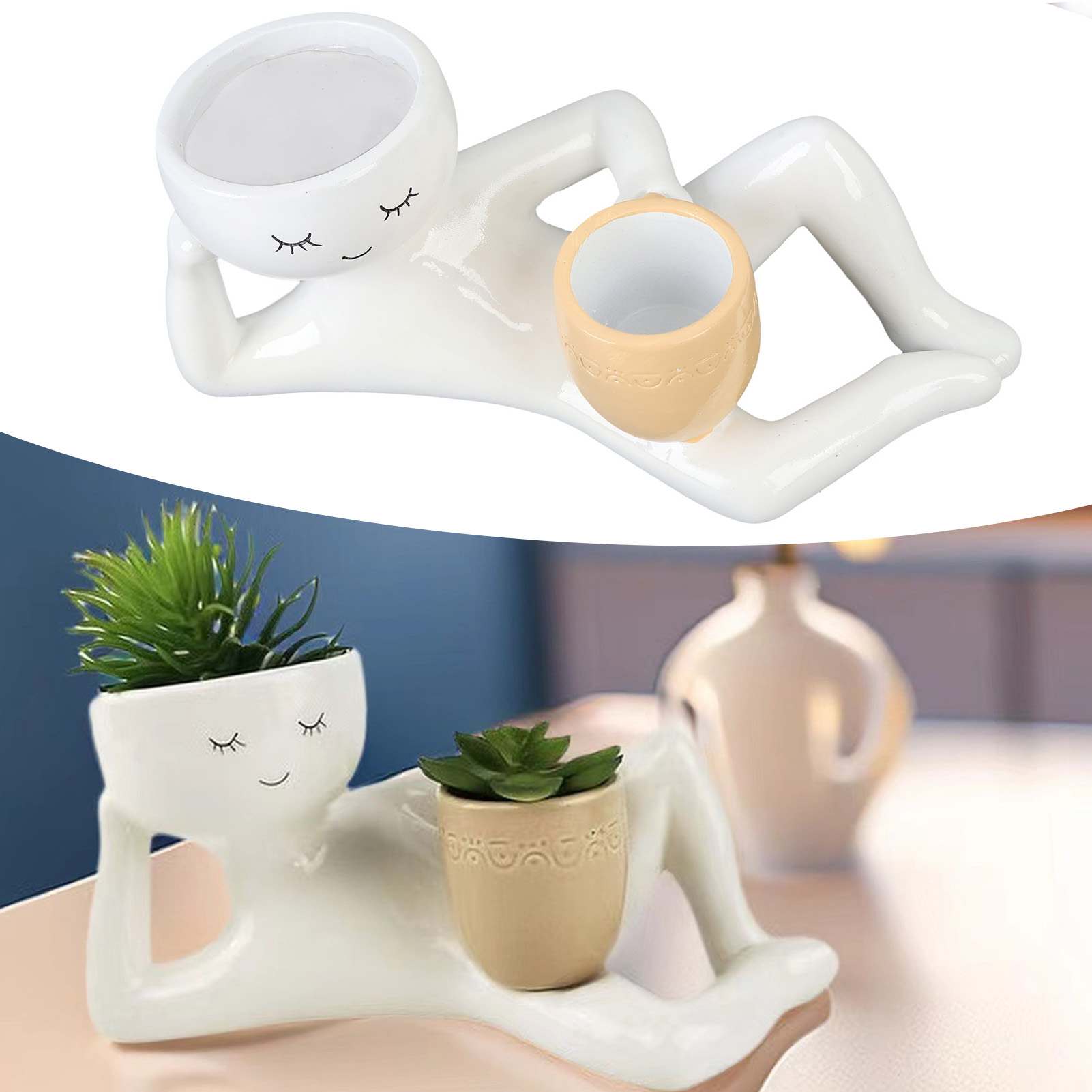 Terracotta Pot - Pot Sukulen Kreatif dari Resin Sintetis