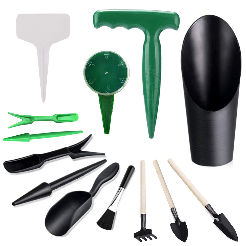 Succulent Set - Set alat berkebun Mini, papan Label