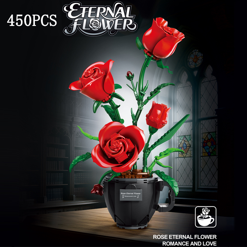 MOC Cangkir Kopi Bunga Blok Ba - Terracotta Pot ulasan dan harga