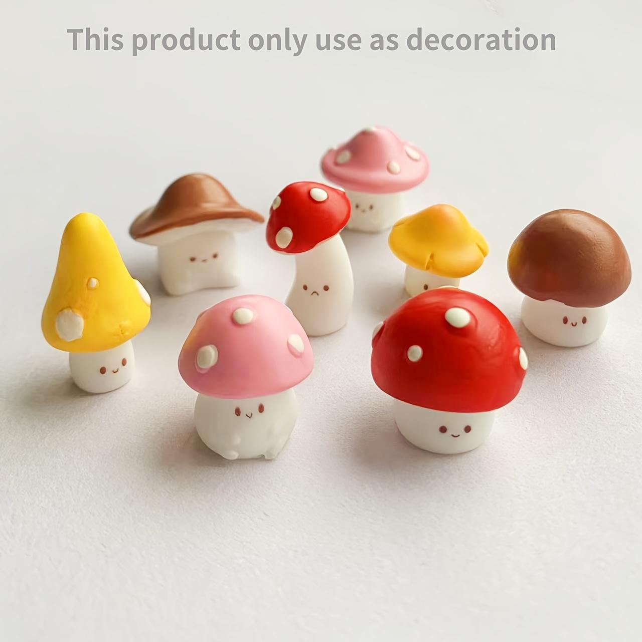 8 Buah Patung Jamur Emoji Mini - Succulent Set ulasan dan harga