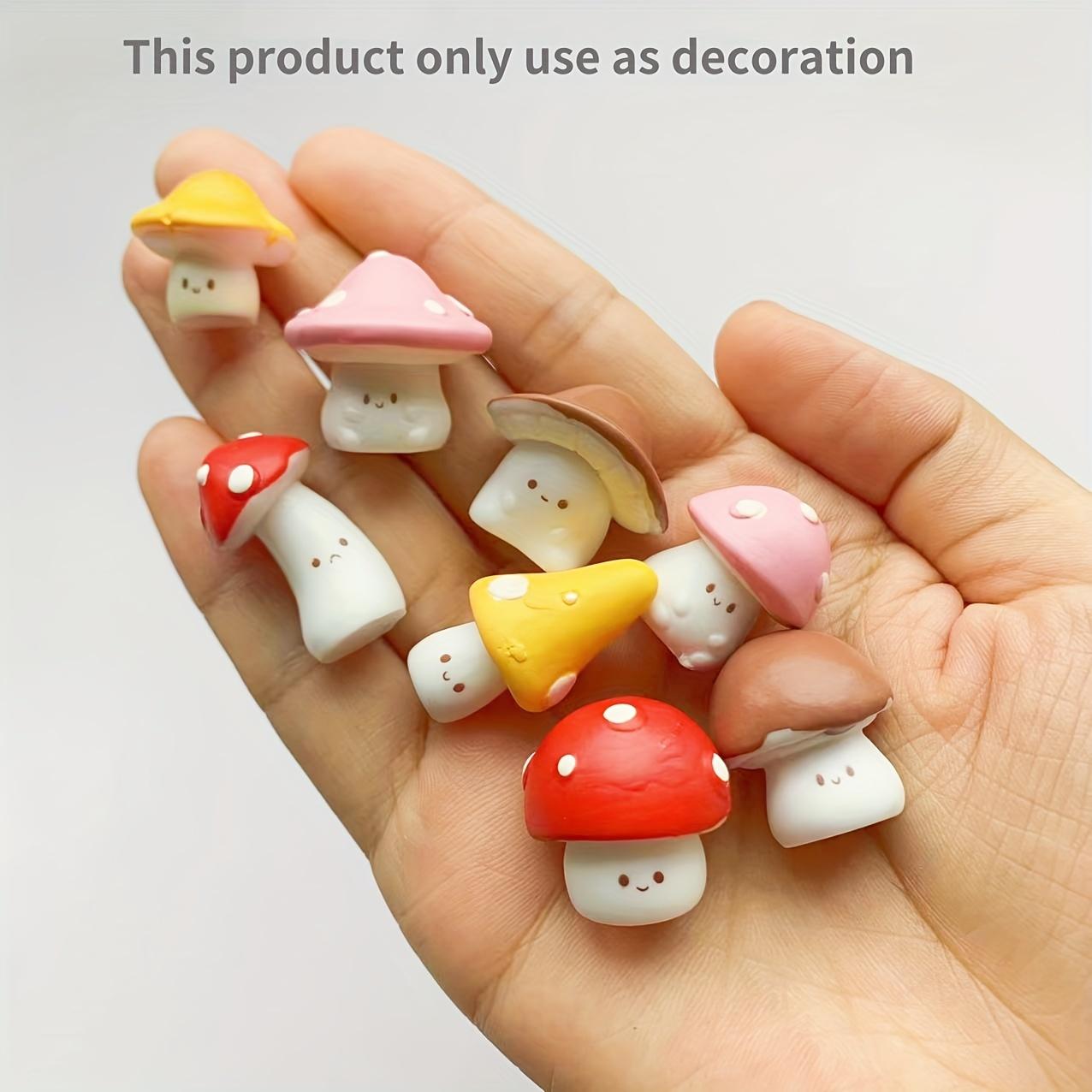 8 Buah Patung Jamur Emoji Mini - Succulent Set ulasan dan harga