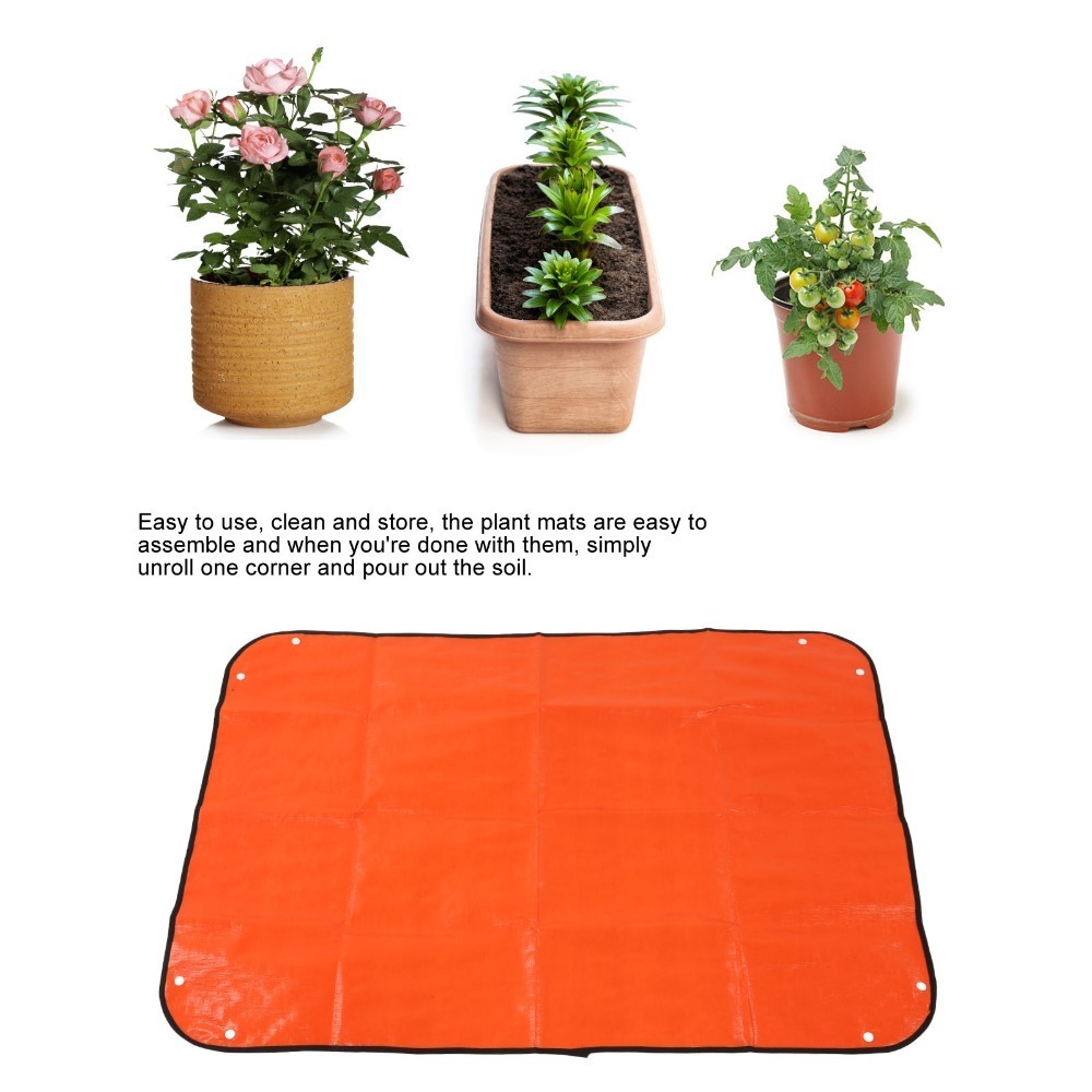 Alas Pot Tanaman PE Tahan Lama - Repotting Mat ulasan dan harga
