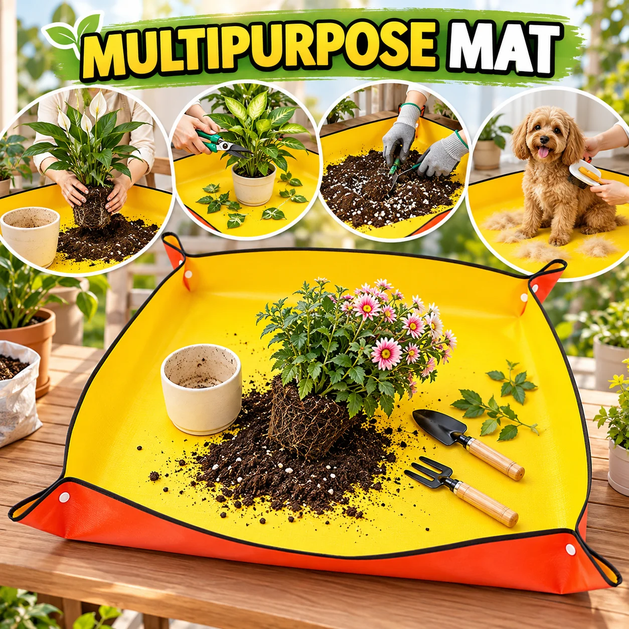 Alas Tahan Air untuk Menanam K - Repotting Mat ulasan dan harga