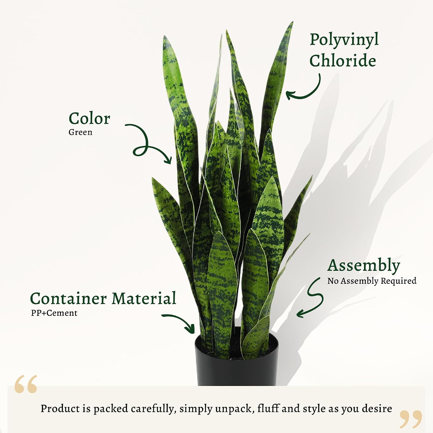 Tanaman Hias Buatan Berbentuk  - Snake Plant ulasan dan harga